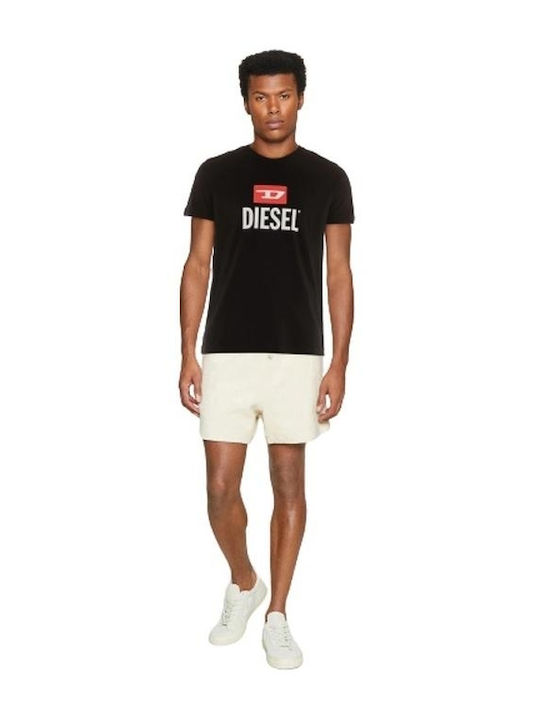 Diesel Ανδρικό T-shirt Κοντομάνικο Black