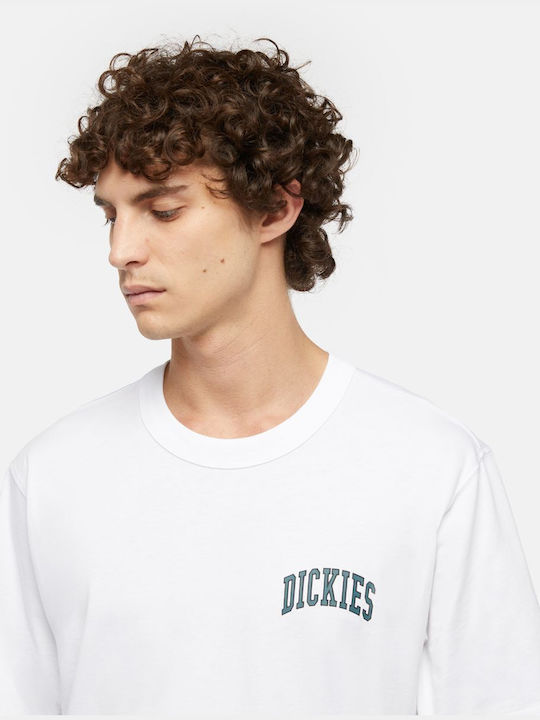 Dickies Aitkin Ανδρικό T-shirt Κοντομάνικο Λευκή