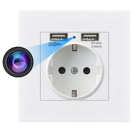 Wall Socket Spy Camera Iuni Pr1 16gb Wi-fi Full Hd Motion Sensor