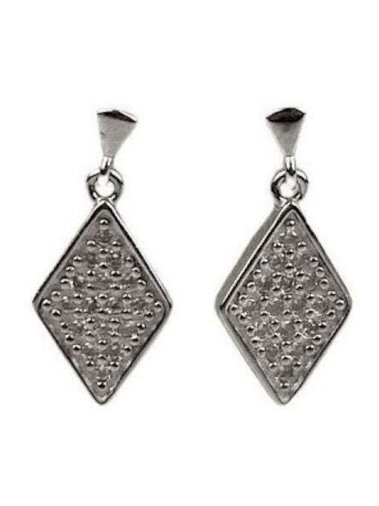 925 Silver Diamond Earrings