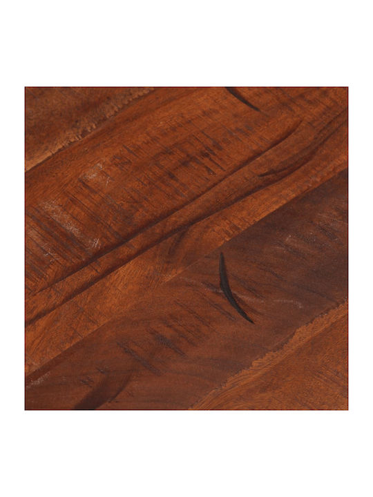 vidaXL Rund Tischoberfläche aus Massivholz in Braun Farbe 40x40x2.5cm 370034 1Stück