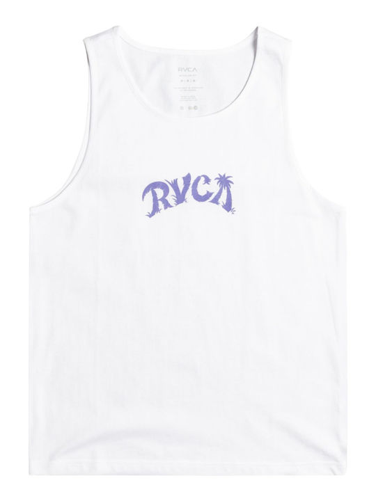 RVCA Мъжка Блуза без Ръкави Бял