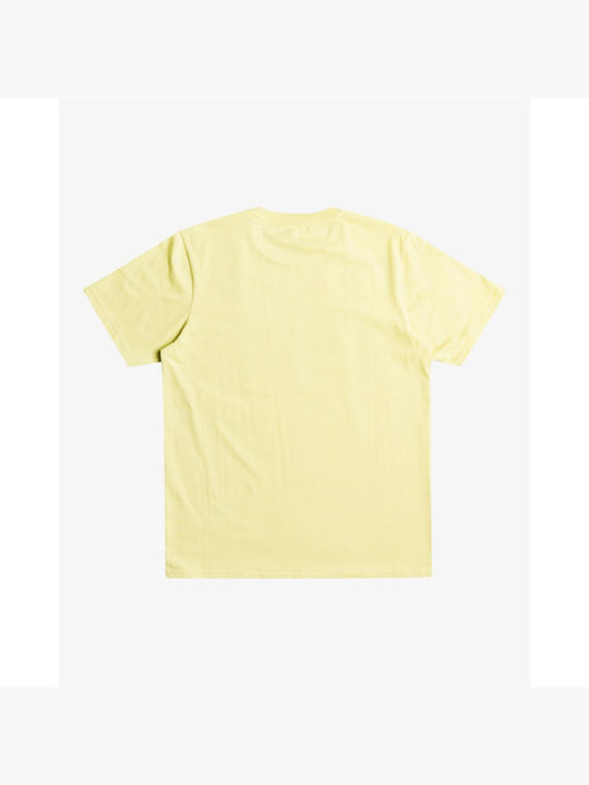 RVCA Men's Short Sleeve T-shirt Yellow