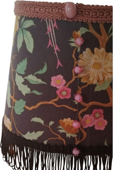 Oxygen Pink Peacock Μεταλλικό Πορτατίφ για Ντουί E27 με Ροζ Καπέλο και Βάση