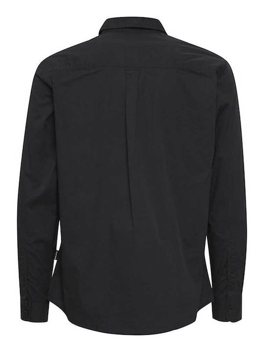 Blend Men's Shirt Long Sleeve Cotton Black