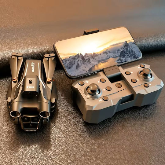 K9 Max Brushless 3K HD Triple Camera Foldable Mini Drone Black Obstacle Avoidance Dronă cu Cameră