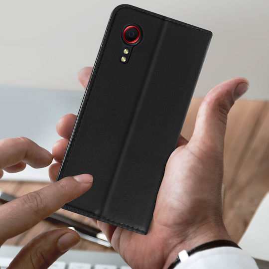 Folio-Hülle Samsung Galaxy Xcover 5 Magnetische Hülle Kartenhalter Ständer Schwarz