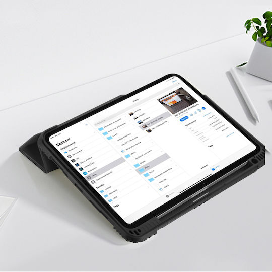Akashi Flip Cover με Πληκτρολόγιο Μαύρη (iPad Pro 2024 13")