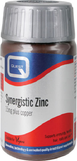 Quest Synergistic Zinc 15mg 90 κάψουλες Πορτοκάλι