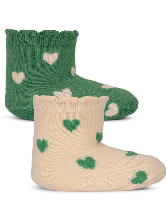 Konges Slojd Kids' Socks GREEN 2 Pairs ks3757