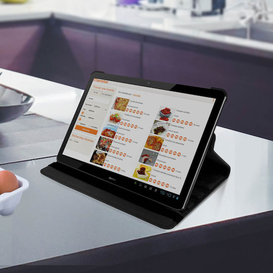 Avizar Flip Cover Rotierende Schwarze Huawei MediaPad T5 10