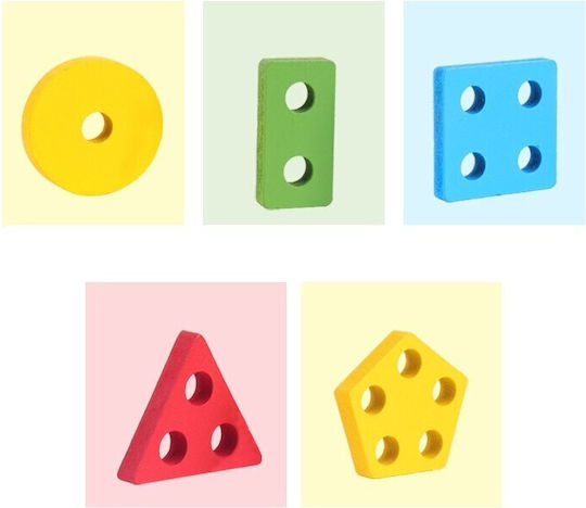Shape Sorting Toy made of Wood for 36++ Months (Various Designs/Assortments of Designs) 1pc