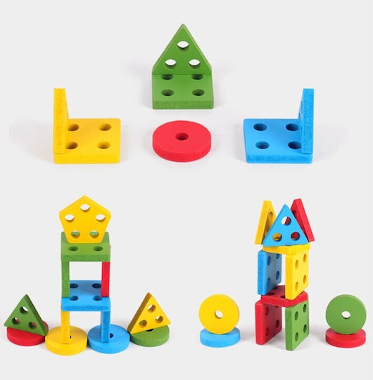 Shape Sorting Toy made of Wood for 36++ Months (Various Designs/Assortments of Designs) 1pc