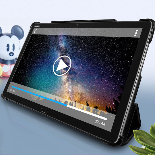 Avizar Флип Капак Черен Huawei MediaPad M5 Lite