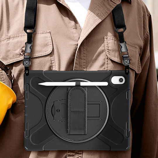 Akashi Back Cover Περιστρεφόμενη Μαύρη (iPad 2022 10.9'')