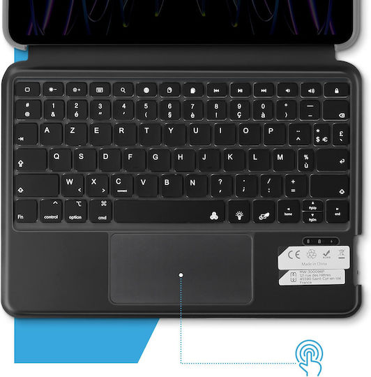 MW Flip Cover mit Tastatur Schwarz für iPad Pro 11 (2022/2021)