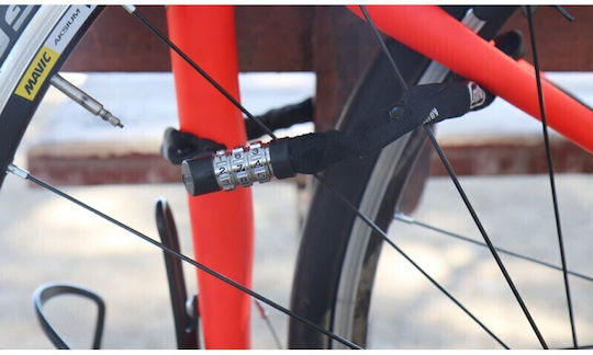Abus 1200/60 Web Κλειδαριά Ποδηλάτου Κουλούρα με Συνδυασμό Μαύρη