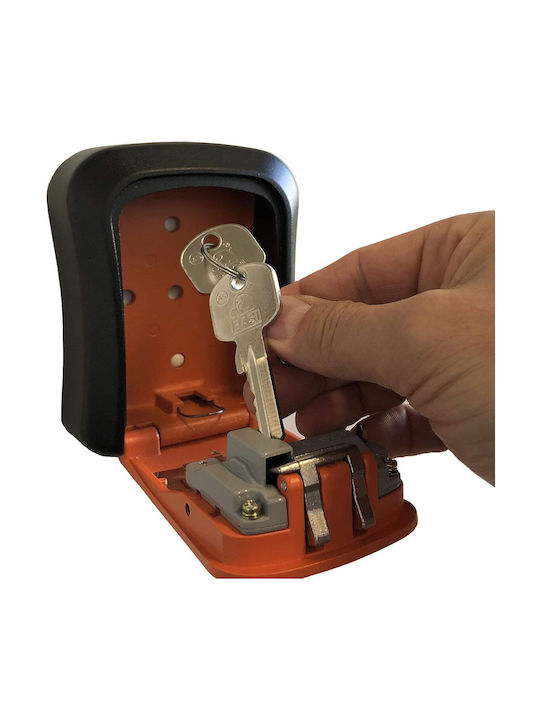 Basi SSZ 200 Wall-mounted Combination Key Holder Metallic with Combination Dial 9.6x4x11cm