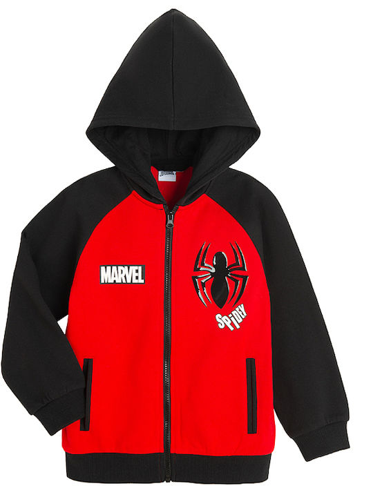 Hanorac pentru copii cu Glugă Negru Spiderman