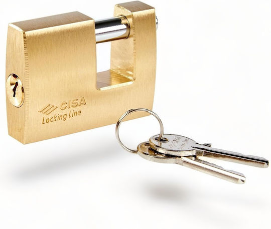 Cisa 21610 Bronze Padlock Monoblock with Key 52mm 1pcs