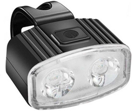 Комплект задни LED светлини за велосипед Flippy с USB зареждане, водоустойчив, 4 режима на осветление, пластмаса, бяло и червено, 10x6x4 см