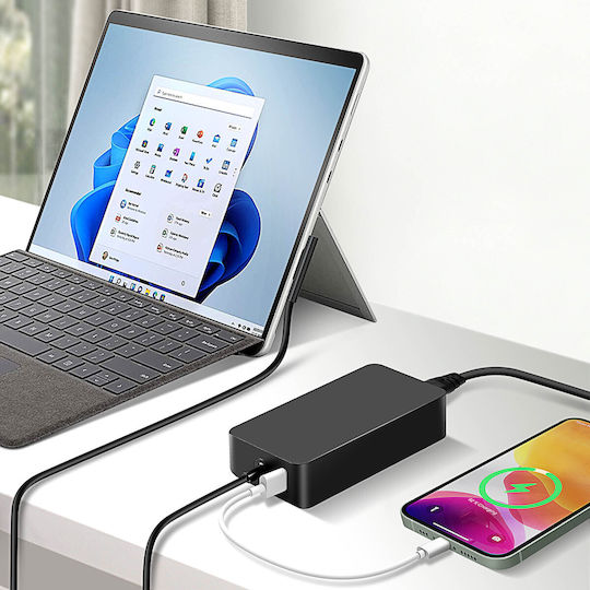 Avizar Încărcător Laptop 60W pentru Microsoft cu Adaptor de Alimentare