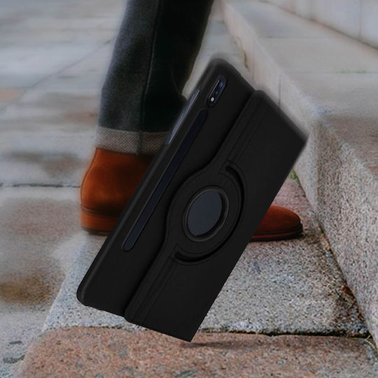 Avizar Flip Cover Περιστρεφόμενη Μαύρη (Samsung Tab S7 Plus 12.4)