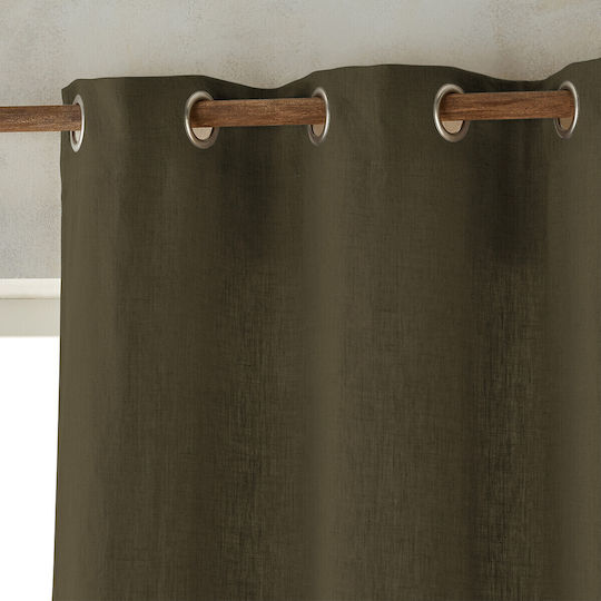 Am.Pm Mit Grommets Grüne Vorhänge 140x350cm