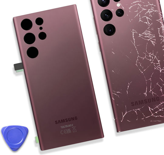 Clappio Κапак за замяна на батерията Розов за Galaxy S22 Ultra