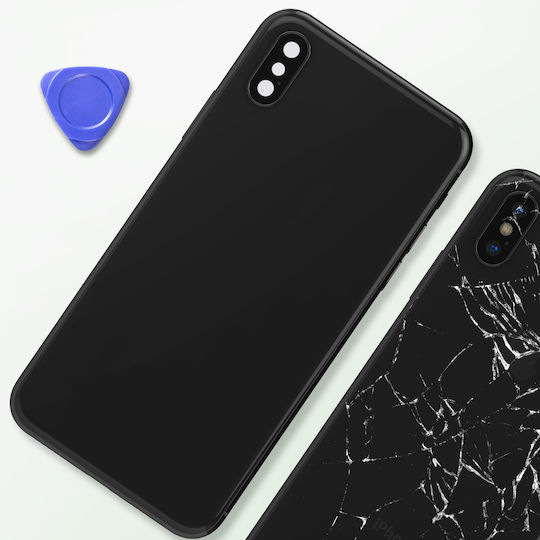 Clappio Καπάκι Μπαταρίας Μαύρο για iPhone XS