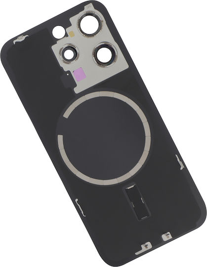 Clappio Κапак за замяна на батерията Черен за Apple iPhone 15 Pro