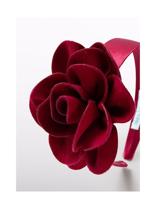 Abel & Lula Red Kids Headband with Flower