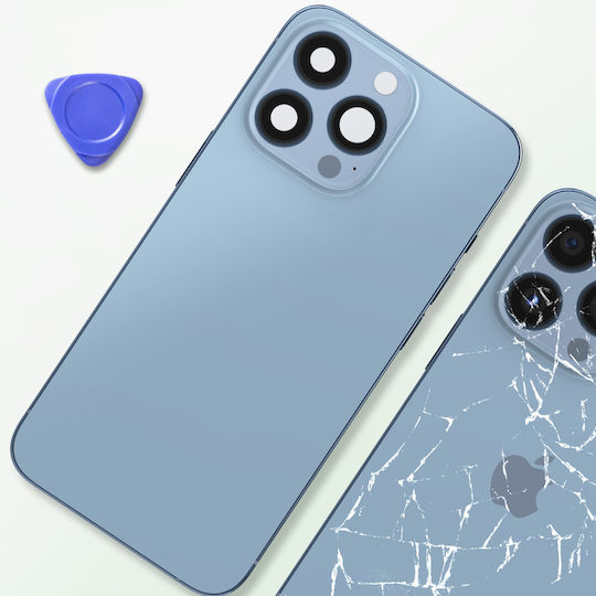 Clappio Κапак за замяна на батерията Светлосин за iPhone 13 Pro Max