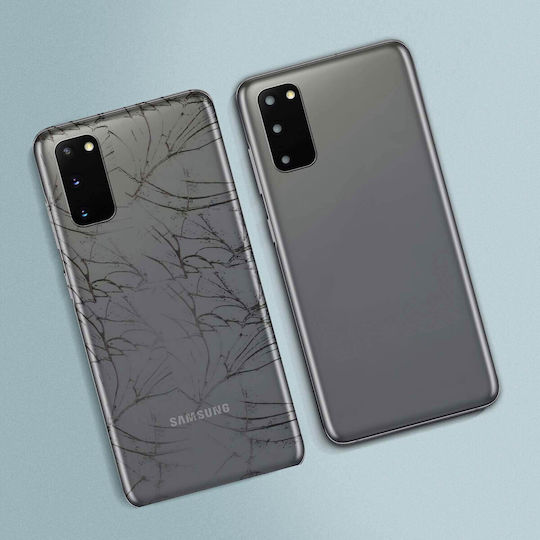 Clappio Καπάκι Μπαταρίας Γκρι για Samsung Galaxy S20
