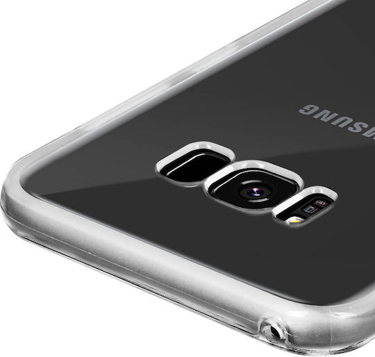360° Case Samsung Galaxy S8 Plus Flexible Front & Rigid Back – Transparent
