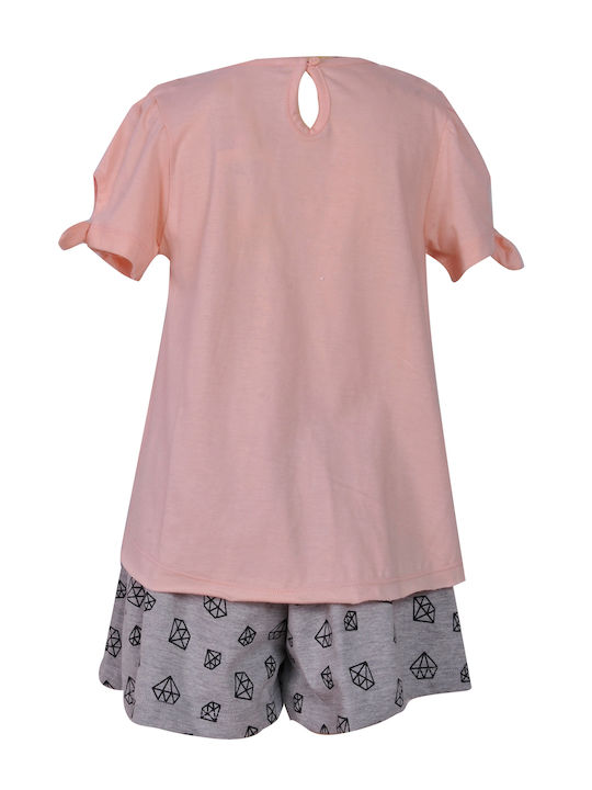 BodyTalk Kids Set with Shorts Summer 2pcs Pink