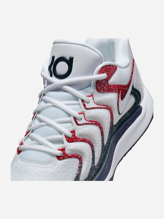 KD17 Χαμηλά Μπασκετικά Παπούτσια White / Obsidian / University Red