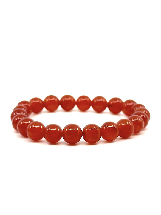 Rotes elastisches Armband mit natürlichen Amethyststeinen