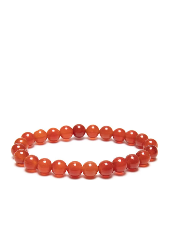 Rotes elastisches Armband mit natürlichen Amethyststeinen