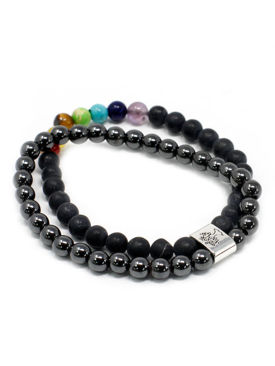 Magnetic Gemstone Bracelet Black Chakra