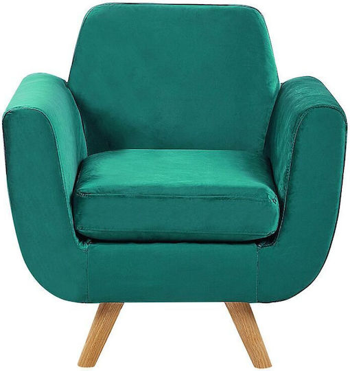 Beliani Husă Elastică Fotoliu Green Velvet 80εκ. 1buc