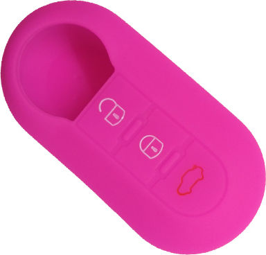 Car Key Cover Case made of with 3 Buttons for Fiat / Lancia in Blue Color