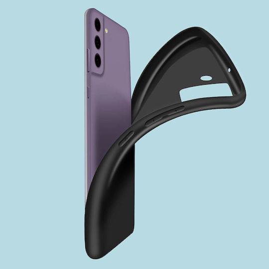Samsung Galaxy S21 FE Silicone Cover Resistant Flexible Lightweight Black