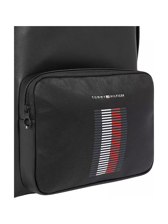 Tommy Hilfiger Bărbați Piele Rucsac Negru