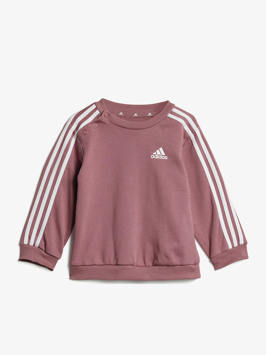 Παιδικό Σετ Φόρμας Ροζ 3τμχ Essentials 3-stripes