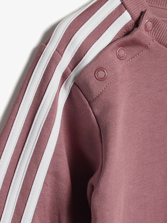 Παιδικό Σετ Φόρμας Ροζ 3τμχ Essentials 3-stripes