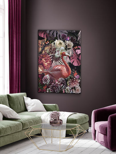 Flamenco Glass Painting 80x120 cm
