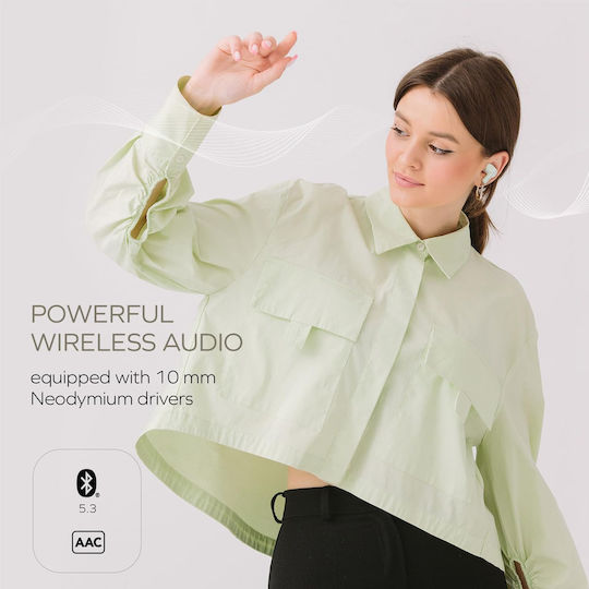 Creative Zen Air SXFI In-ear Bluetooth Handsfree Earphones with Sweat Resistance and Charging Case White