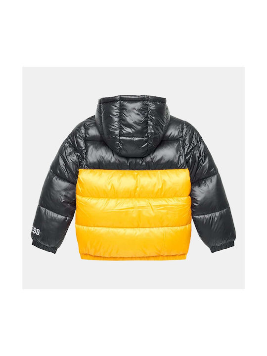 Guess Kinderjacke mit Kapuze Yellow