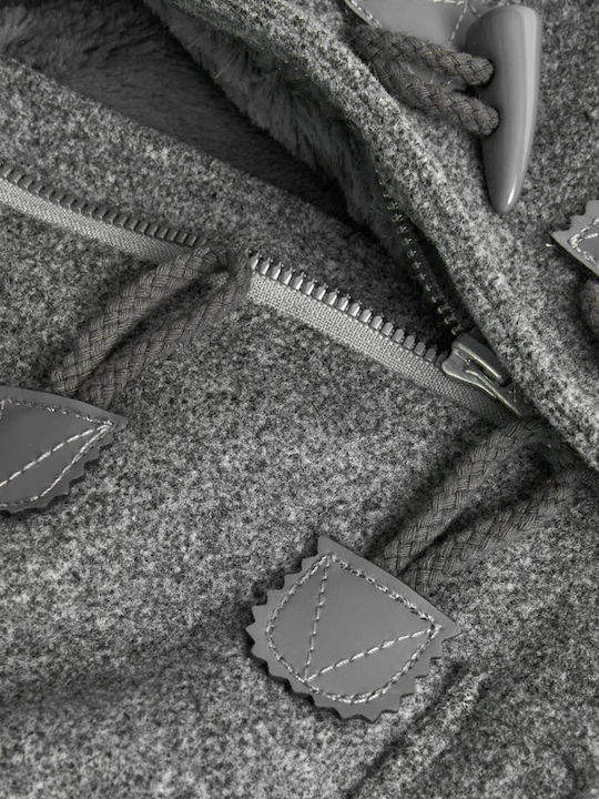 Kids' Coat Montgomery with Hood Gray